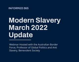 Webinar – Modern Slavery Act March 2022 Update – ABF, Professor of Global Politics and Anti Slavery, Benevolent Society