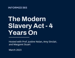 Modern Slavery Act – 4 Years On – Webinar – March 2023